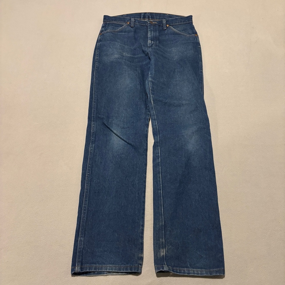 Wrangler Bootcut Jeans 34x34 33x33 Dark Wash Cowboy Western 90s 13MWZ